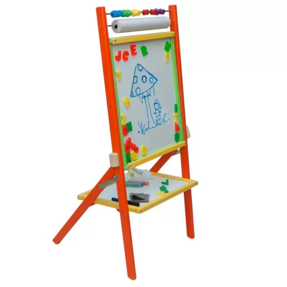 Brinquedos 3Toysm Quadro Infantil Madeira Colorido 4Em1 89Cm< Brinquedos De Madeira