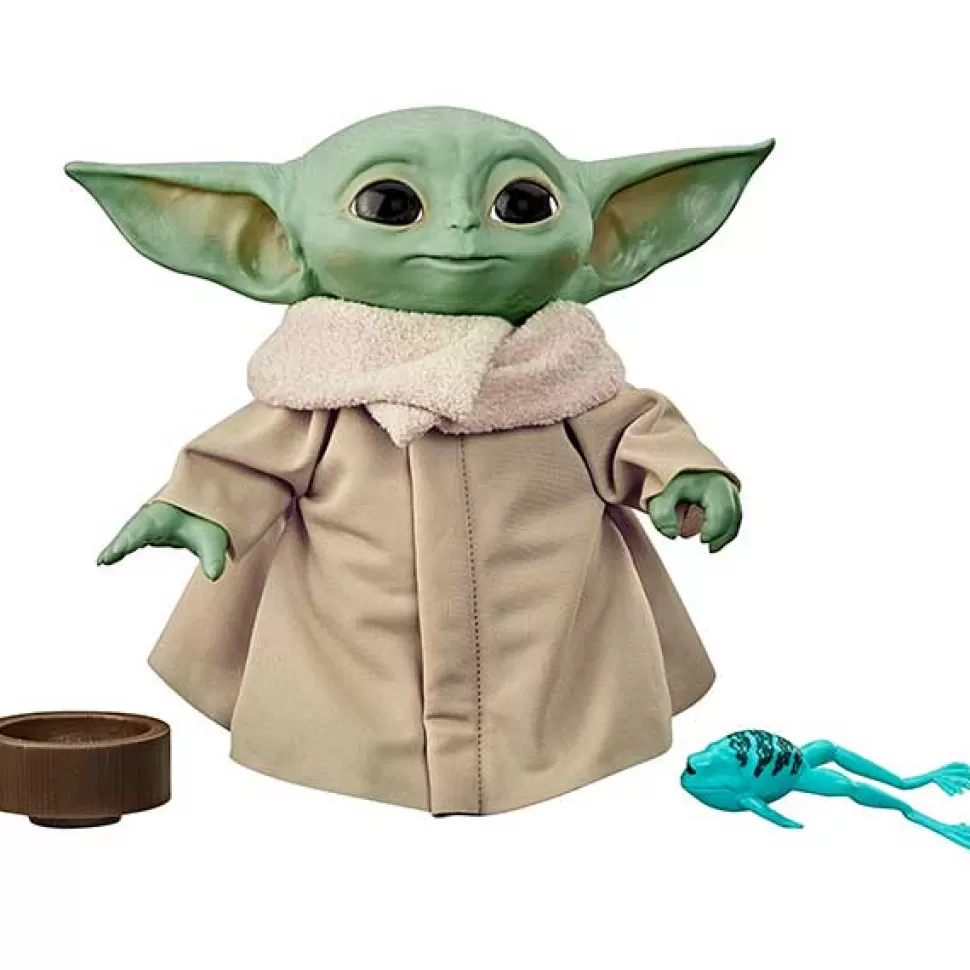 New Brinquedos Star Wars Star Wars Mandalorian Pelucia The Child Com Voz 19Cm