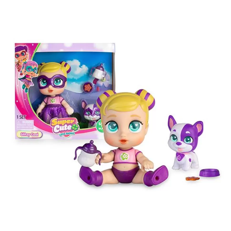 Discount Brinquedos Super Cute Super Cute Mini Boneca Glitzy Cool Com Animal De Estimacao 12Cm