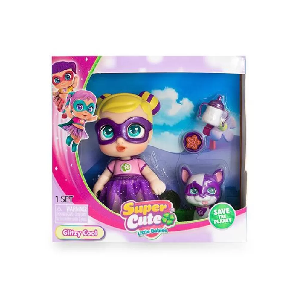 Discount Brinquedos Super Cute Super Cute Mini Boneca Glitzy Cool Com Animal De Estimacao 12Cm