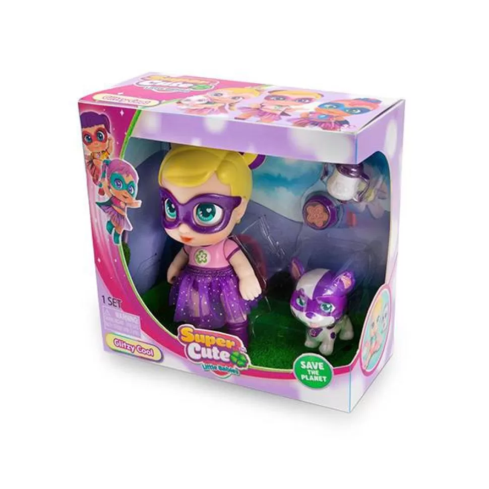 Discount Brinquedos Super Cute Super Cute Mini Boneca Glitzy Cool Com Animal De Estimacao 12Cm